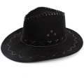 Miniatyrbillede 5 af 5: Cowboyhat Kostume Tilbehør Bred Skygge Vild Vestlig Cowgirl Hat,b