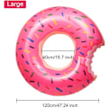 Miniatyrbilde 4 av 4: Donut-bøye, Oppblåsbar Stor Jordbær Donut Badeflåte, Stor S