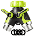 Miniatyrbillede 1 af 5: Forthcan Have Splitter, Y-Forgrening Slange Splitter, 2-Vejs Hanekobling