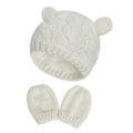 Miniatyrbild 1 av 5: Babyhatt och Vantar Baby Flicka Pojke Beanie Hatt Set Stickad Vinter DXGHC