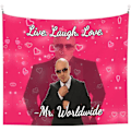 Pikkukuva 1 / 5: Mr Worldwide - Elä, Nauti, Rakasta - Hauska seinävaate, Pitbull-seinävaate, 3D-taideteoksen ripustus
