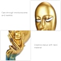 Miniatyrbillede 3 af 7: Harpiks Abstrakt Ansigt Statue Abstrakte Figurer Håndværk Ornamenter W