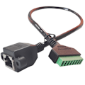 Miniatyrbillede 1 af 5: Ny RJ45 drejelig 8-polet terminal sømløs RJ45 med ører mesh kabel