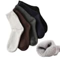 5 Par Vintervarma Sockor Herr Plus Fleece Tjockad Ull Ter