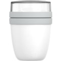 Miniatyrbilde 1 av 6: Mini Ellipse Lunsjboks – Hvit – Praktisk 500ml Müsliboks, Yoghurt