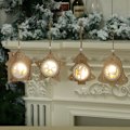 Miniatyrbilde 2 av 7: Juletrærtekstur Lysende Små Hengepynt Ornamenter Scene Arr