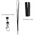 Miniatyrbillede 3 af 5: Badgeholder-Snorebånd, 50 stk. 45 cm Sort Snorebånd f DXGHC