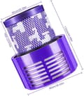 Miniatyrbillede 4 af 6: 2-pak Filter til Dyson V10, Vaskbar Udskiftningsfilter til Dyson