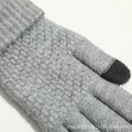Miniatyrbillede 6 af 6: 1 Par Dame Vinter Touchscreen Handsker Varme Fleeceforet Strik