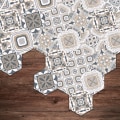 Miniatyrbillede 6 af 6: 10 stk. Hexagonale Vægstickers Hexagonale Dekorative Anti-slip Vand