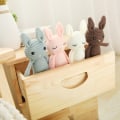 Miniatyrbilde 3 av 5: Plush babykanin bamse håndvevd baby søt søvn