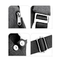 Pikkukuva 3 / 7: Varkaudenestolaukku, crossbody-olkalaukku matkustamiseen naisille ja miehille, moniosainen säädettävä olkahihna, 6