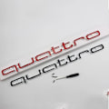 Pikkukuva 4 / 5: Cool Quattro Logotyp Emblem Bildekal Frontgrill Nedre trim för Aud-i A6 A7