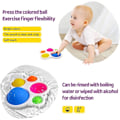 Miniatyrbillede 2 af 4: Fidget Legetøj, Barn Anti Stress Fidget Legetøj Silikon Legetøj Satisf DXGHC