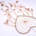 Miniatyrbillede 3 af 6: Net drømmefanger, Rattan, Hvid, Diameter: 13cm/5.12\", Størrelse: Lang