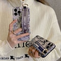 Miniatyrbilde 1 av 7: 2 stk Frostmatte Silikon Telefondeksel for iPhone 11 med Håndleddsstropp