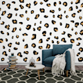 Miniatyrbillede 5 af 6: Leopard Print Brune Vægstickers