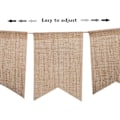 Miniatyrbillede 4 af 4: 24 Burlap-bannere, dekorativ bunting perfekt til bryllupper, baby
