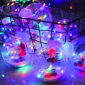 Miniatyrbild 5 av 6: LED-önskeboll gardinlampor juldekoration ljusslinga