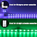 Miniatyrbilde 2 av 7: 4-pins 10mm RGB Fargerik LED Lyslist PCB Adapterkort Loddefri