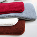 Miniatyrbillede 4 af 5: Mikrofiber Badeværelsesmåtter (16x24 Tommer, Lysegrå) Bløde og Fluffy