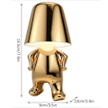 Miniatyrbilde 2 av 5: Liten gullmann LED-lampe