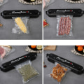 Miniatyrbillede 5 af 5: Sort Vakuummaskine, Automatisk Madvakuumforsegler med 10 BPA Frie