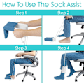 Miniatyrbild 5 av 5: Sock Aid Strumpbytarhjälp för Äldre