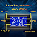 Miniatyrbild 3 av 7: AC 80-260V 100A CRS-022B LCD-display digital ström spänning effekt