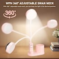Miniatyrbillede 5 af 6: Børne skrivebordslampe, Studie bordslampe med penneholder, Automatisk farve