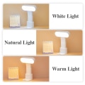 Miniatyrbilde 6 av 7: Skrivebordslampe trinnløs dimming LED skrivebordslampe USB lading skaplampe
