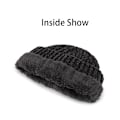 Miniatyrbillede 3 af 7: Mænds Fint Ribbet Fleeceforet Termisk Vinterstrikket Beanie Hat, B