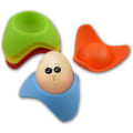 Miniatyrbilde 1 av 5: 6 stk Keramiske Egg Silikon Eggkopp Silikon Eggkopper for DXGHC
