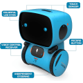 Miniatyrbilde 4 av 5: （blå）Barnas robotleketøy, interaktivt smart snakkerobot med stemme