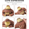 Miniatyrbild 2 av 6: Gorilla Leksak Figur, Mjuk Squishy Elastisk Apa, Latex Fidget Ani