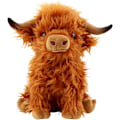 Miniatyrbilde 1 av 7: 10 tommers Highland Cow bamse, søt fluffy kua plusjfigur leker realistisk Highland Cattle plusj dekor for barn jenter gutter bursdagsgaver