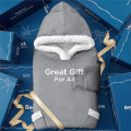 Miniatyrbild 6 av 6: Bärbar Filt Hoodie - Sherpa Fleece Huvtröja för Vuxna