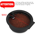 Miniatyrbilde 4 av 6: Vaskbar og påfyllbar kaffekapsel for Bosch Tassimo i rustfritt stål