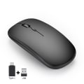 Miniatyrbillede 1 af 7: 2.4G trådløs mus med opladning, lydløs MUS med TYPE-C-interface