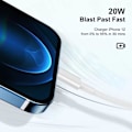 Pikkukuva 3 / 5: iPhone-nopea lataus 27W seinälaturipistokkeella ja USB-C - Lightning-kaapelilla 1,8 metriä, tyypin C latauslohko