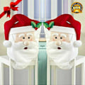 Miniatyrbild 2 av 5: Tomte Stolsöverdrag, Julstolsryggöverdrag Dekoration DXGHC