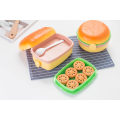 Miniatyrbild 7 av 7: 1 Styck Söt Rektangulär Hamburgare Lunchlåda för Studenter Mikrovågsugn Lunch B