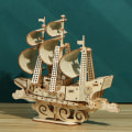 Miniatyrbilde 2 av 5: 3D Tremodeller av seilbåter, hjernepuslespill og puslespill for