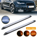 Miniatyrbilde 1 av 5: 2x DRL LED-lysstripe for frontlys, sekvensiell blinklys