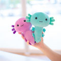 Pikkukuva 4 / 4: Punainen salamandrin nukke pehmolelu Axolotl-nukke kuusikulmainen dinosauruksen rätti
