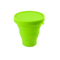 Miniatyrbild 4 av 5: 3-färgad silikonvikbar mugg resemunsköljkopp utomhus bärbar