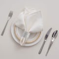 Miniatyrbillede 3 af 6: 50 stk. Servietringe, Sølv Servietringe Spænder til Borddekorationer, Bryllup, Middag, Fest, DIY Dekoration