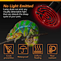 Miniatyrbillede 4 af 6: 150W 1-Pak Keramisk Varmestråler Reptile Varme Lampe A