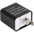 Miniatyrbillede 3 af 5: 2-polet Blinkrelais, (Sort) 12V Universal Justerbar Elektronisk F