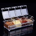 Miniatyrbild 1 av 5: 4-delad kryddburksset Transparent Salt Spice Jar,Spice J DXGHC